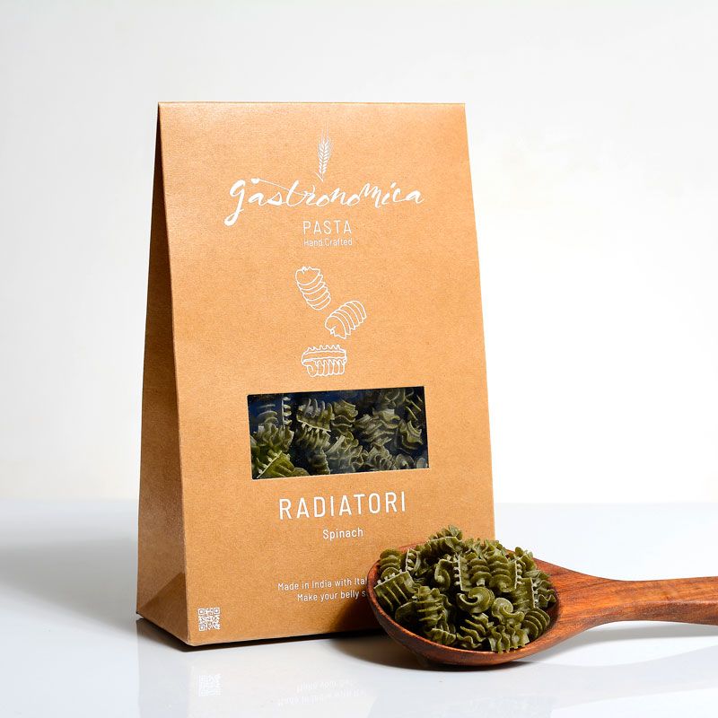 Radiatori – Spinach – Organic - Indian - Gastronomica – 250gm