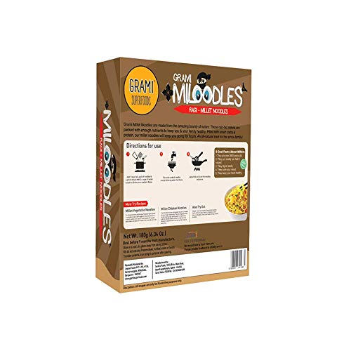 Ragi Millet Noodles - Grami Super Foods - 180gm