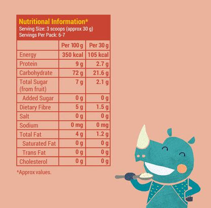 Ragi, Almond and Banana Cereal – No Added Refined Sugar &amp; No Salt - Slurrp Farm – 200gm