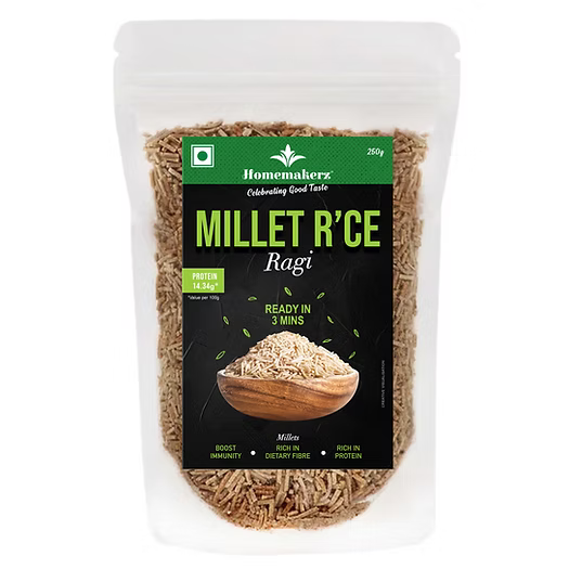 Millet Rice | Ragi - 14.34g Protein - Boost Immunity, High In Protein And Fibre - Homemaker - 250gm