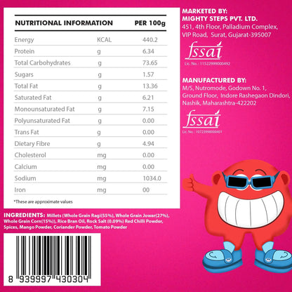 Puffs | Ragi Masala Masti Baby Puffs  – Gluten Free, Cholesterol Free, No Added Preservatives &amp;amp; No Trans Fat – Bebe Burp – 35gm