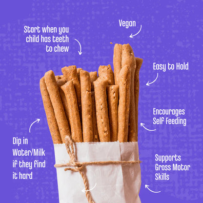 Ragi &amp; Sesame Teething Sticks – Vegan, No Added Refined Sugar, No Maida &amp; No Soda – Early Foods – 150gm