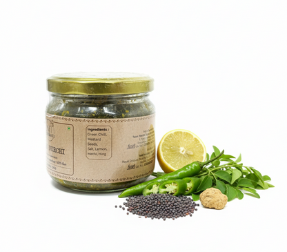 Pickles | Rai Ki Mirchi - 100% Jain - Spicy – No Added Preservatives, Flavour &amp;amp; No Added Sugar – Teen Peedhi – 200gm