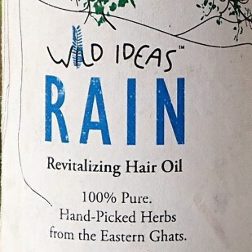 Hair Oil | Rain Nourishing Hair Oil - 100% Pure - Hand Picked Herbs From The Eastern Ghats - Wild Ideas - 200ml