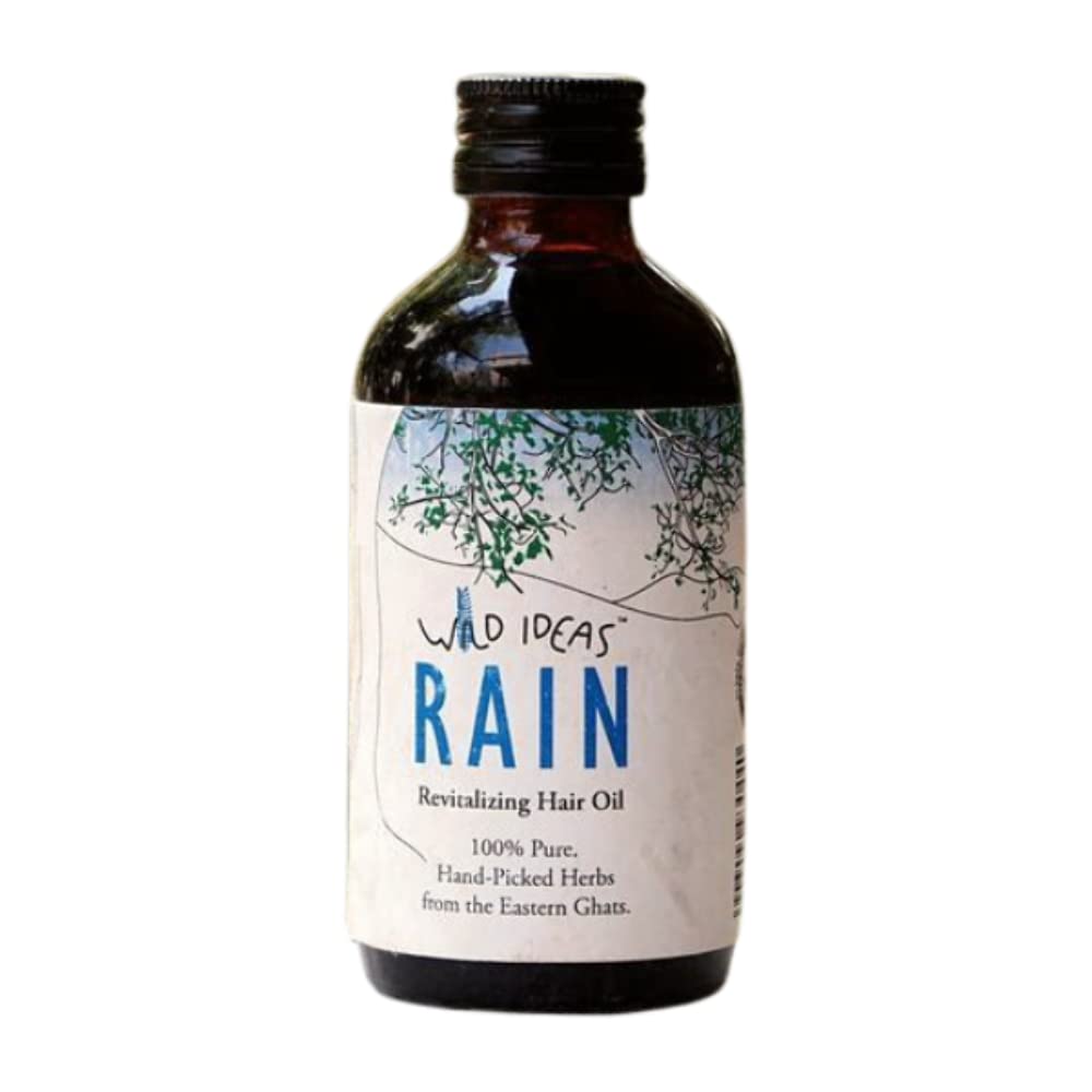 Hair Oil | Rain Nourishing Hair Oil - 100% Pure - Hand Picked Herbs From The Eastern Ghats - Wild Ideas - 200ml