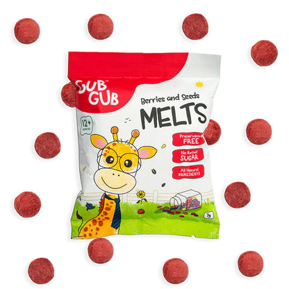 Melts | (Rainbow Delight Pack) - 12+ Months - All Natural Ingredients - No Added Preservatives &amp;amp; No Refined Sugar - GUB GUB  - Pack Of 4