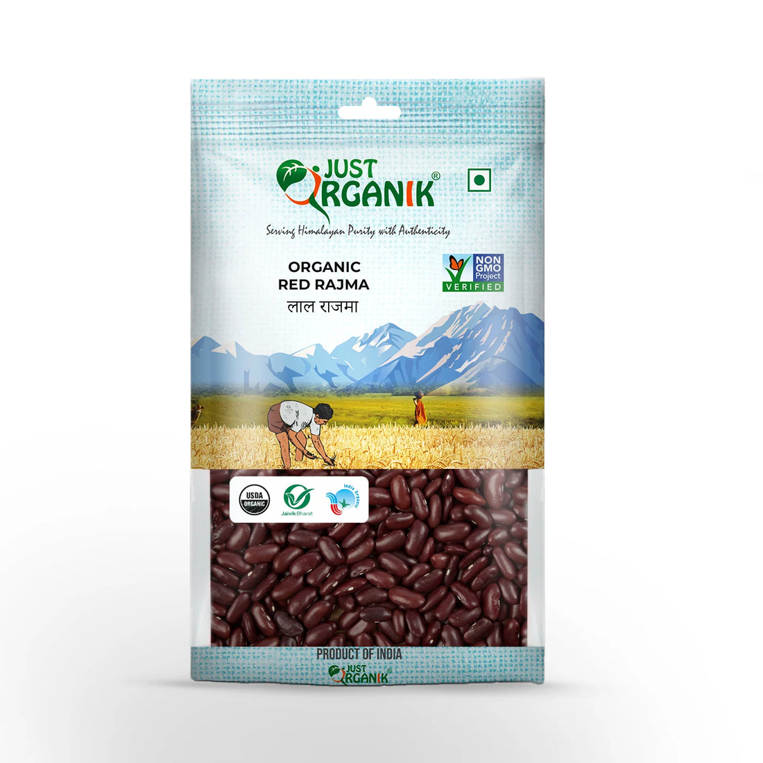 Rajma Red | USDA Organic - Just Organik - 500gm