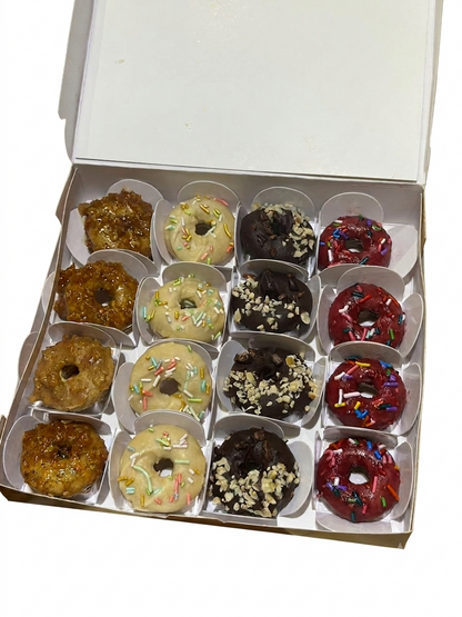 Rakhi Donut Box - Vegan Gluten Free &amp; Refined Sugar Free - Box of 4x4 Donuts