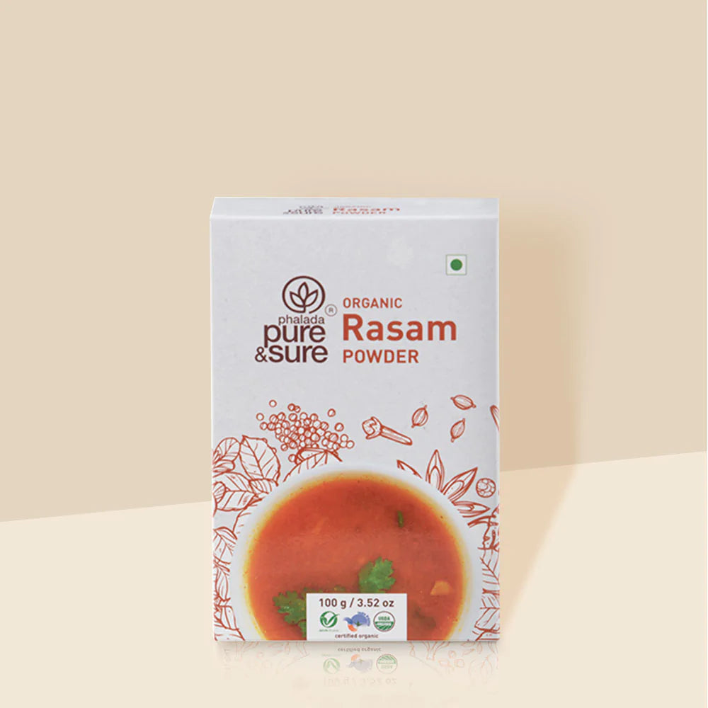 Rasam Powder - Organic - Indian - Pure and Sure - 100gm
