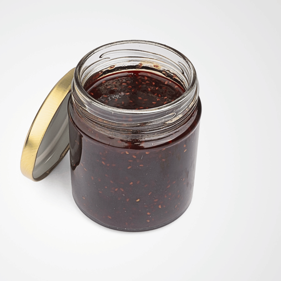 Raspberries Compote - Fresh - Vegan, Gluten Free & Refined Sugar Free - Made with Organic Ingredients - 160gm