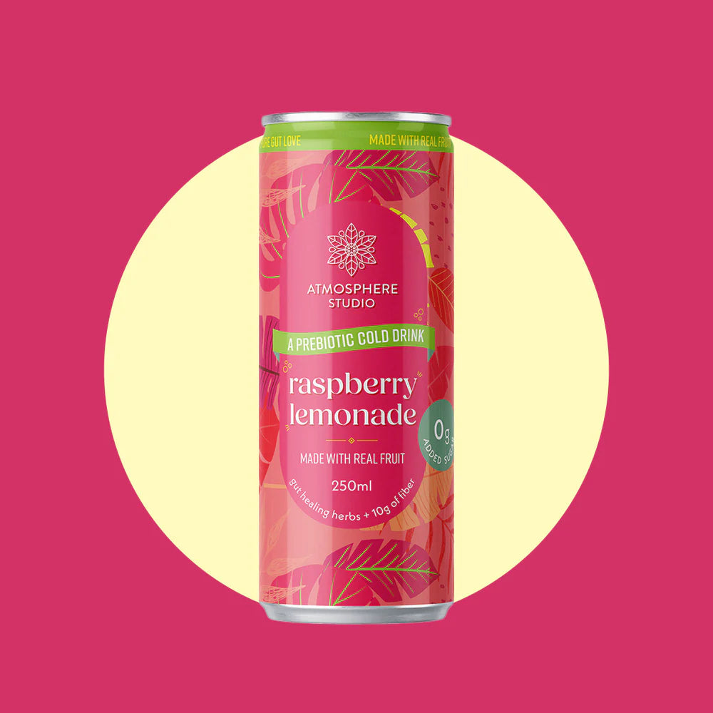 Soda | Raspberry Lemonade - Made With Real Fruit - No Added Sugar - Atmosphere - 250ml
