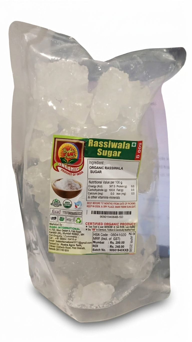Sugar | Rassiwala Sugar -USDA Organic- Baba Fresh - 500gm