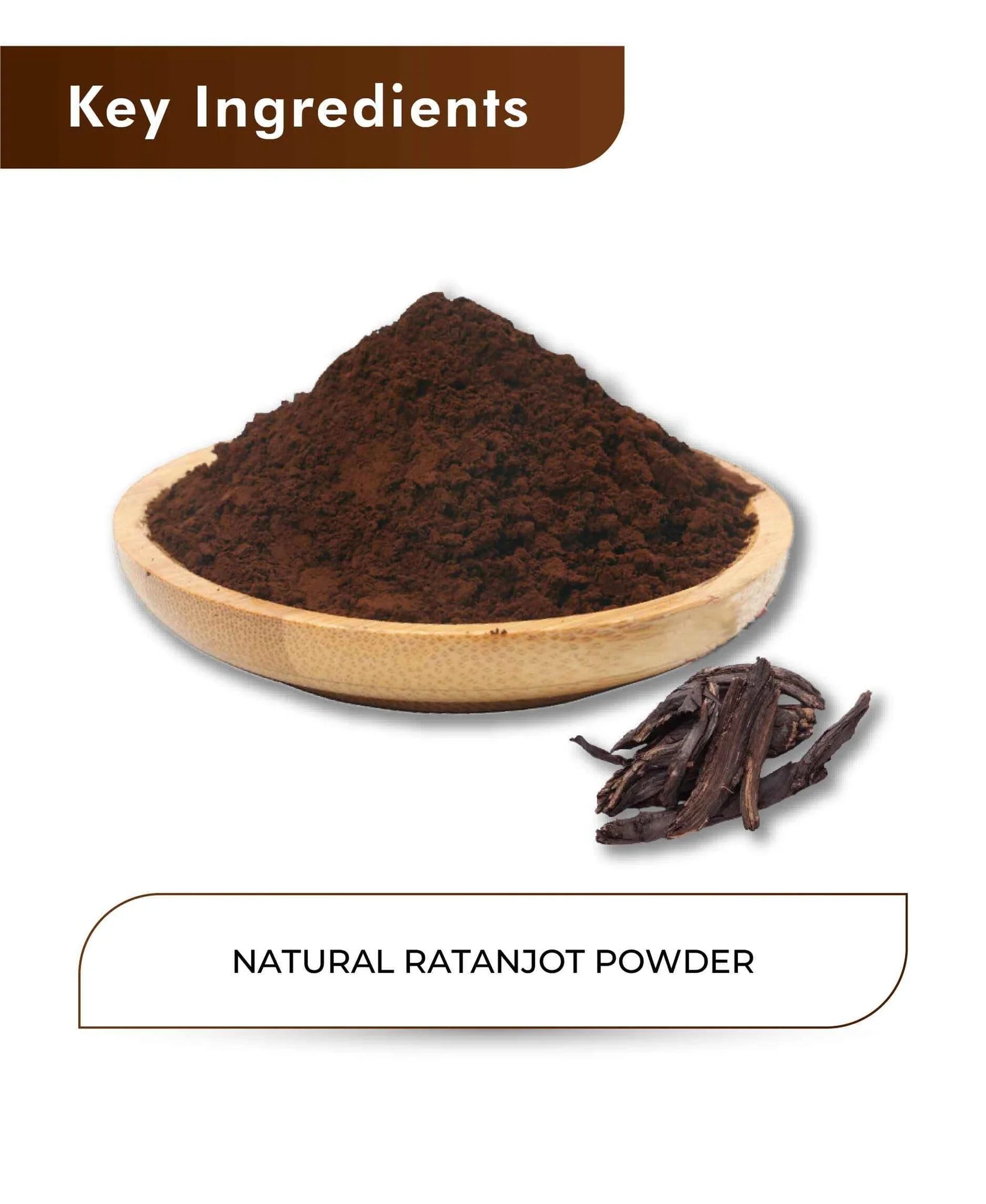 Ratanjot Powder (Alkanna Tinctoria) - 100% Natural &amp; Pure Alkanet Root - Hair Growth &amp; Skin Care- H&amp;C - 100gm