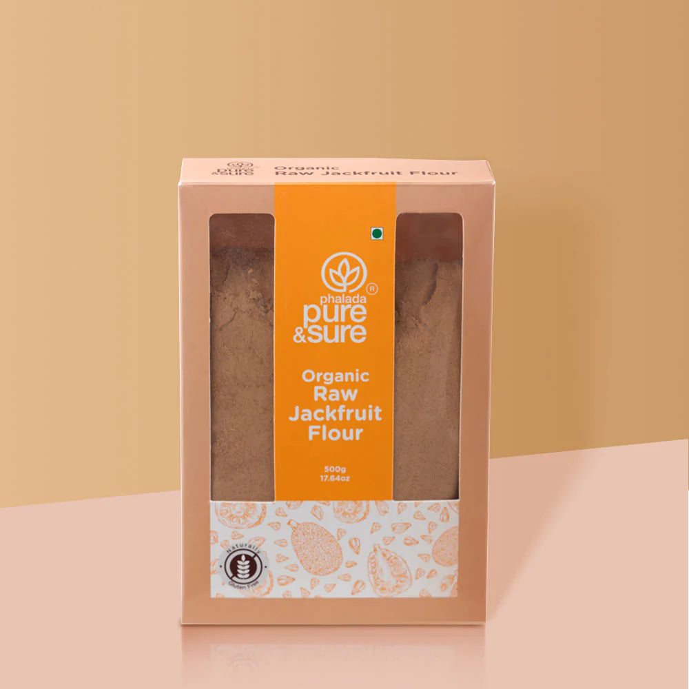 Raw Jackfruit Flour - Organic - Indian - Gluten Free - Pure And Sure - 500gm