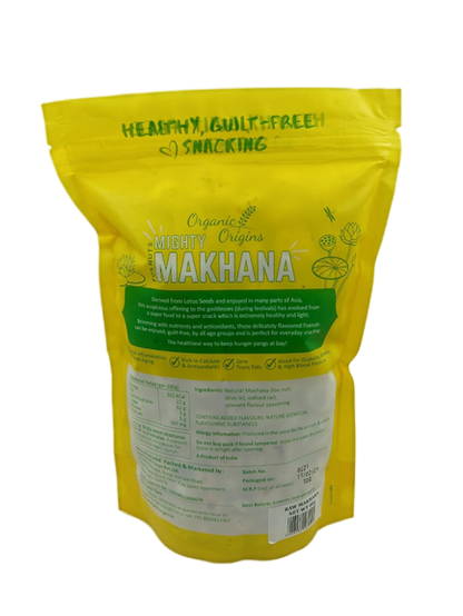Raw Makhana – Gluten Free, High Protein, High Fibre &amp;amp; Low Calorie - Organic Origins – 100