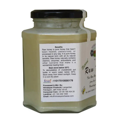 Honey | White Honey (Solid) - Kashmir Valley - No Added Sugar, Colour &amp; No Added Preservatives - Himalayan - 500gm