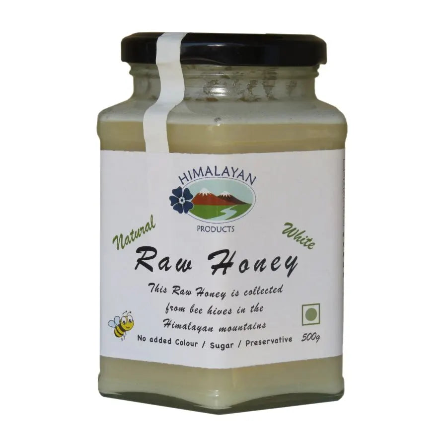 Honey | White Honey (Solid) - Kashmir Valley - No Added Sugar, Colour &amp; No Added Preservatives - Himalayan - 500gm