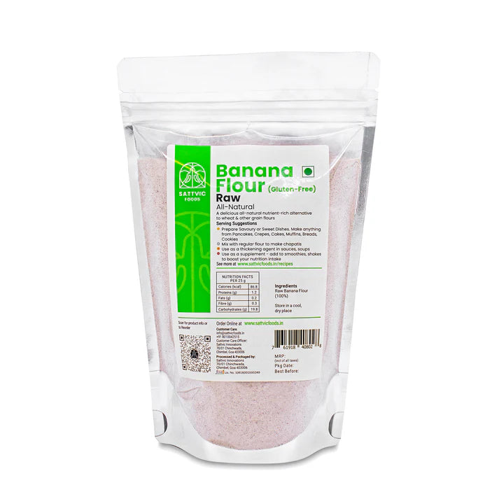 Banana Flour | Raw – All Natural – Gluten Free – Sattvic Food – 300gm