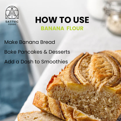 Banana Flour | Raw – All Natural – Gluten Free – Sattvic Food – 300gm
