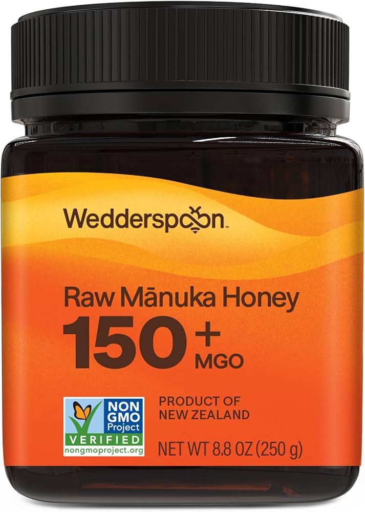 Honey | Raw Manuka Honey 150+ MGO-New Zealand - Wedderspoon - 250gm