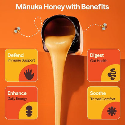 Honey | Raw Manuka Honey 150+ MGO-New Zealand - Wedderspoon - 250gm