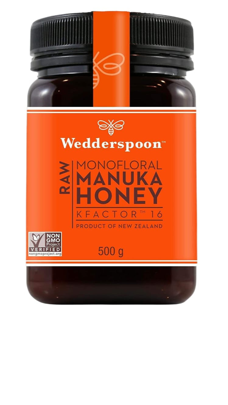 Manuka Honey | Raw Manuka Honey K Factor 16+ - Wedderspoon - 500gm