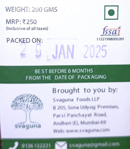 Chutney | Raw Papaya Chutney – No Preservatives &amp; No Artificial Coloring – Svaguna – 200gm