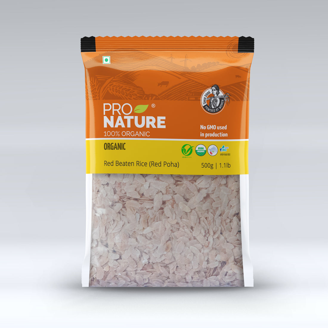 Red Beaten Rice (Red Poha) - Pro Nature - 500gm