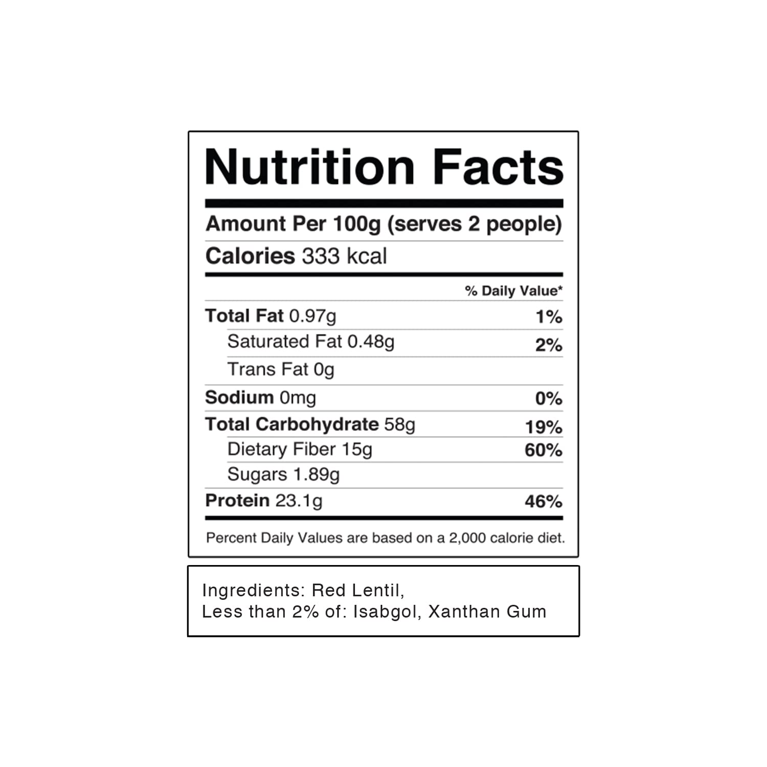 Red Lentil Penne Pasta – Gluten Free, High Protein, No Wheat &amp;amp; No Rice – Pink Harvest Farms – 200gm