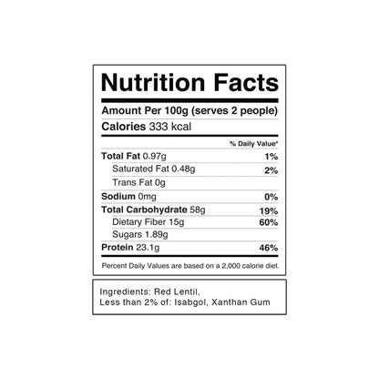 Red Lentil Penne Pasta – Gluten Free, High Protein, No Wheat &amp;amp; No Rice – Pink Harvest Farms – 200gm