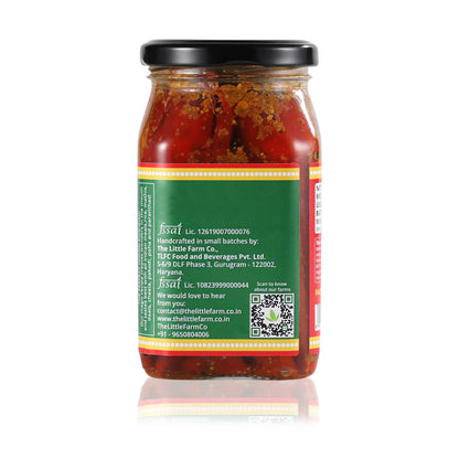 Red Chilli Pickle – No Added Colours &amp; No Added Preservatives - The Little Farm – 400gm