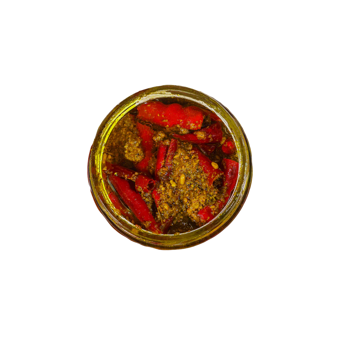 Pickle | Red Chilli Stuffed Pickle - (Made With Cold Pressed Mustard Oil) - Pure Himalayan Flavor - No emulsifiers, Stabilisers, Nothing Artificial, No Flavour Enhancers, Colours &amp; No Artificial Preservatives - Mount Karol - 270gm