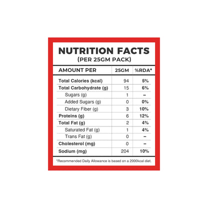 Red Lentil Crisps | (Garlic &amp; Herb) - Vegan, Gluten Free &amp; High In Protein - Pink Harvest - 25gm