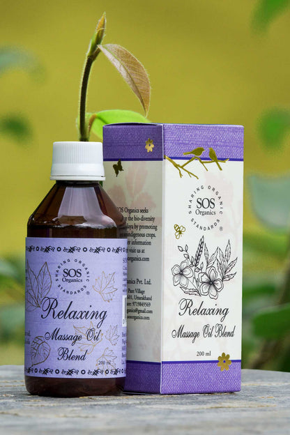Relaxing Massage Oil Blend – SOS Organics – 200ml