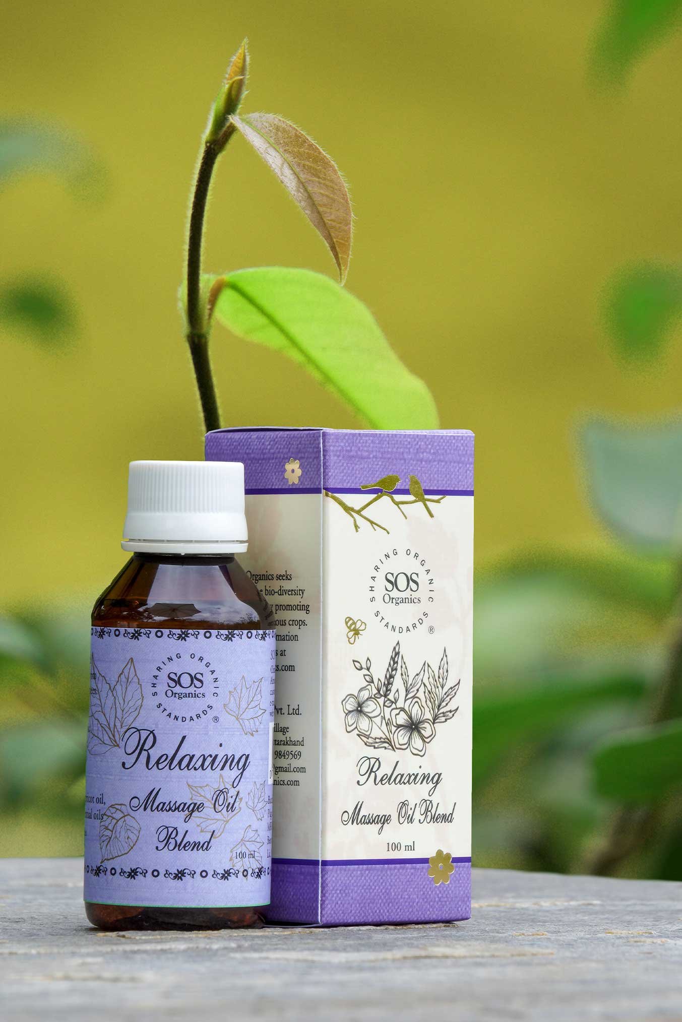 Relaxing Massage Oil Blend – SOS Organics – 100ml