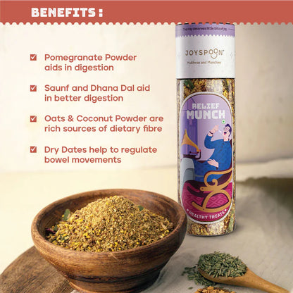 Mouth Freshener | Healthy Treats (Relief Munch) – No Supari, No Preservatives &amp;amp; No Artificial Flavour – Joyspoon – 100gm