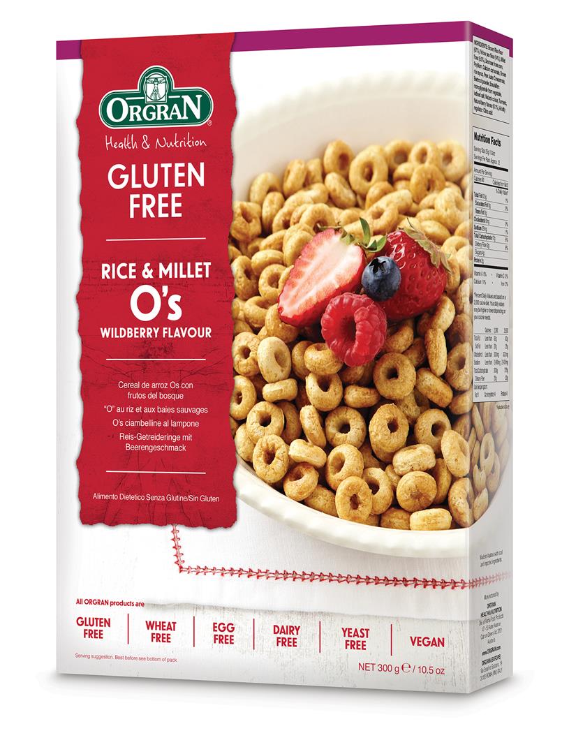 Rice &amp;amp; Millet | (Wildberry Flavor) - Vegan, Gluten Free, Wheat Free, Egg Free, Dairy Free &amp;amp; Yeast Free - Orgran - 300gm