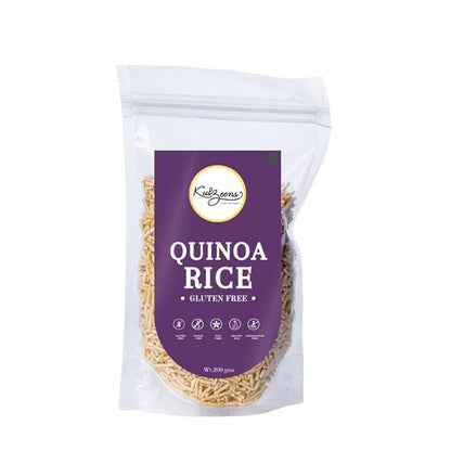 Rice | Quinoa Rice -Gluten Free-Oil, Fat Free, Jain, No Onion &amp; Garlic -No Artificial Additives, No Preservatives – Kuizeens – 220gm
