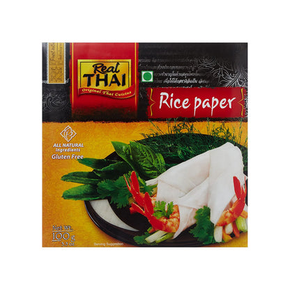 Rice Paper | All Natural Ingredients - Gluten Free – Real Thai – 100gm 22 Cm