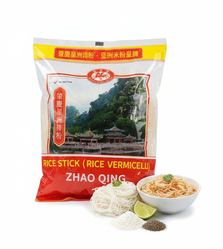 Zhao Qing - Rice Stick (Rice Vermicelli) - Gluten Free - No Chemical Additives Added – Peacock – 400gm