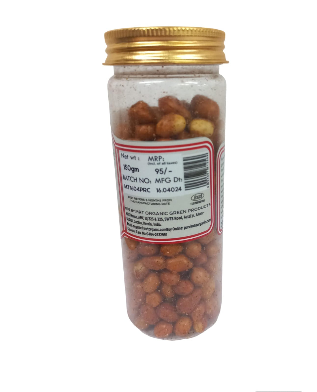 Peanut | Roasted Chilli – No Added Preservatives, No Refined Oil, No Palm Oil &amp;amp; No Added Flavor Enhancer - Mrt Organic – 150gm