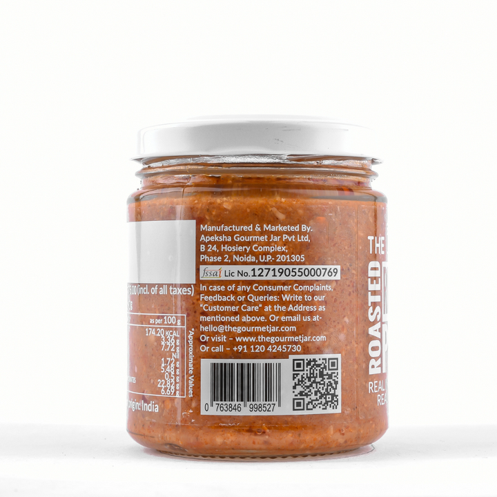 Roasted Red Pepper Pesto  - Vegan, Gluten Free, Sugar Free &amp;amp; Nut Free - The Gourmet Jar - 190gm