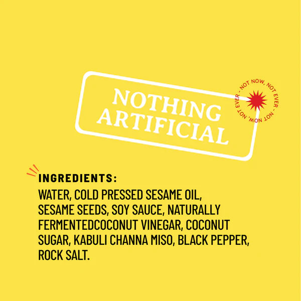 Roasted Sesame (Toasty Savoury Earthy) Dressing - Glaze, Spread &amp; Dip - Natural - Indian  - No Refined Sugar &amp;amp; No Bad Oil - Boombay - 220gm
