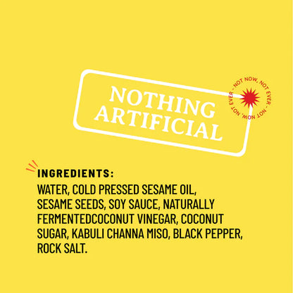 Roasted Sesame (Toasty Savoury Earthy) Dressing - Glaze, Spread &amp; Dip - Natural - Indian  - No Refined Sugar &amp;amp; No Bad Oil - Boombay - 220gm