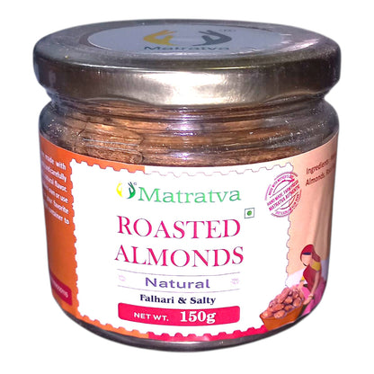 Almond | Roasted Almond - Falhari &amp; Salty - Natural - Matratva - 150gm