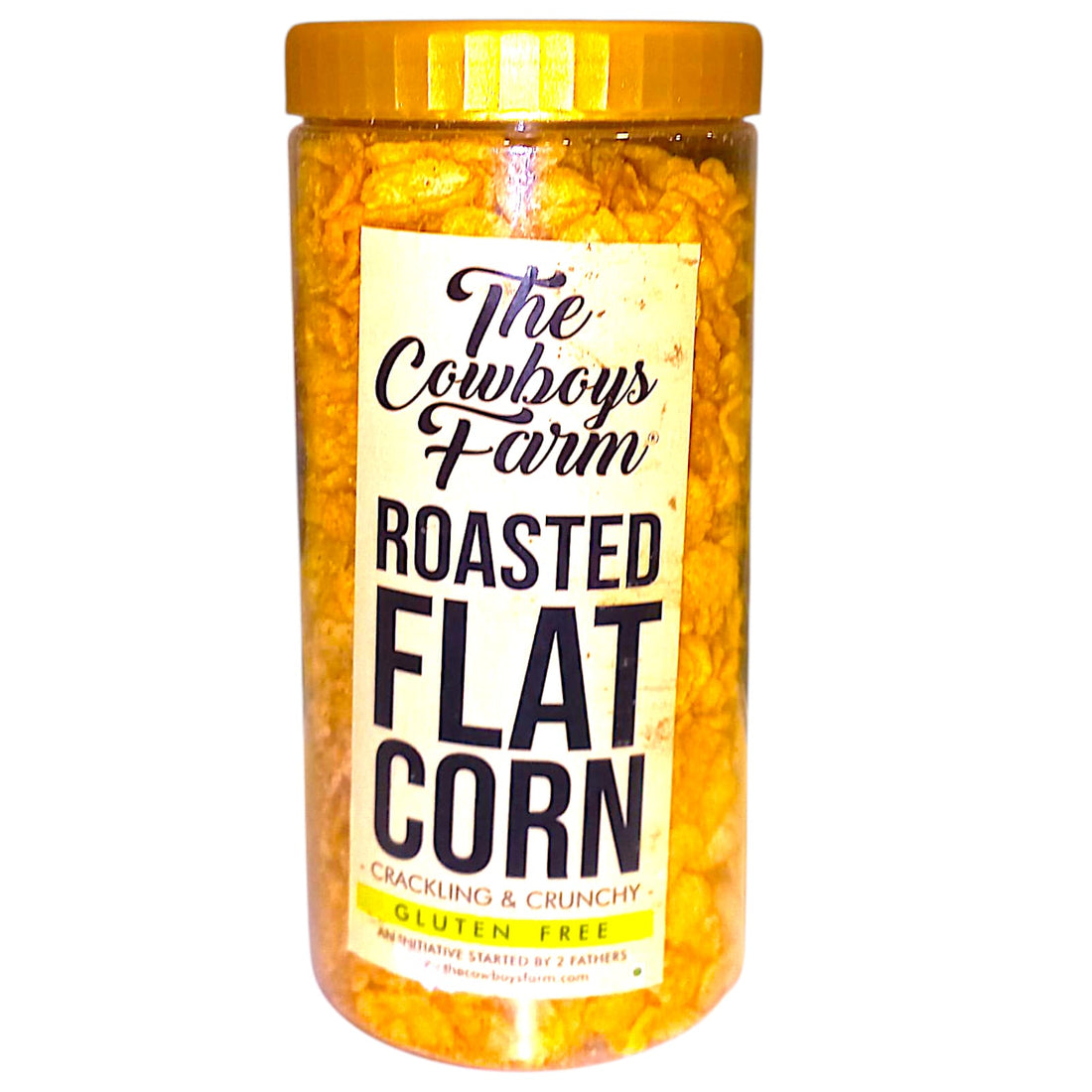 Flat Corn | Roasted Flat Corn (Crackling & Crunchy) - Gluten Free, Palm Oil Free, No Flavor Enhancer, No Artificial Colors & No Added Preservatives – The Cowboys Farm - 200gm