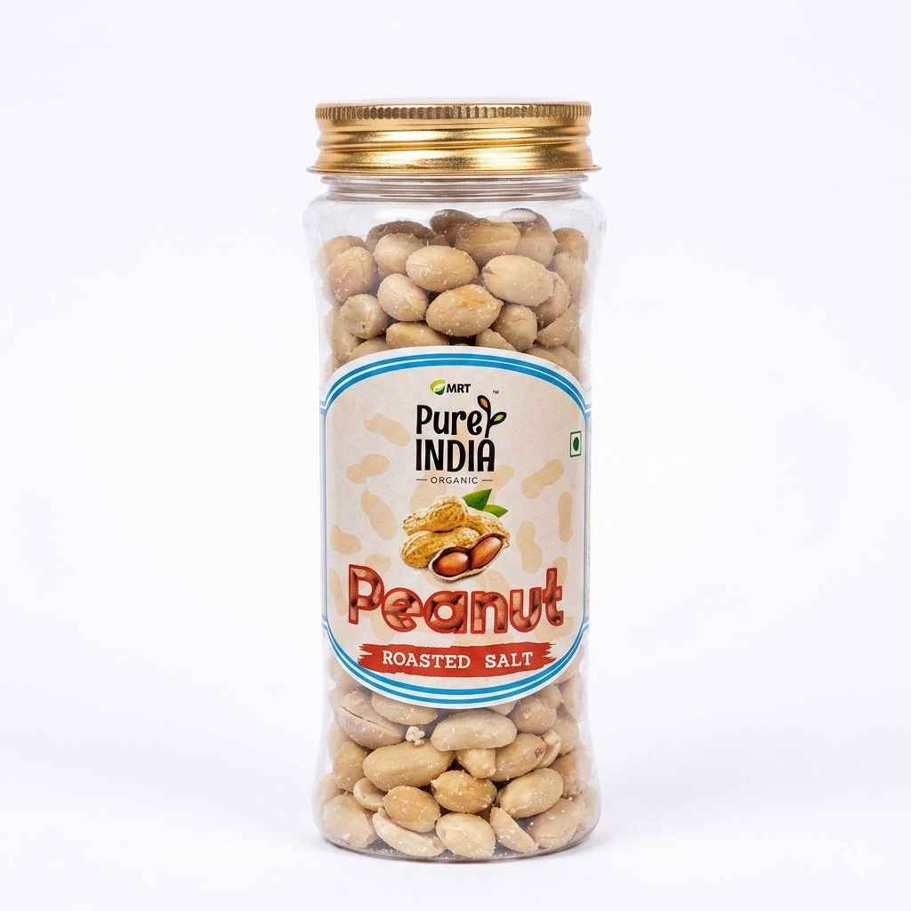 Peanut | Roasted Salt– No Added Preservatives, No Refined Oil, No Palm Oil &amp;amp; No Added Flavor Enhancer - Mrt Organic – 150gm