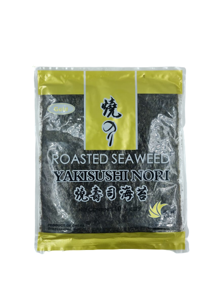 Seaweed Sheet | Roasted Seaweed - Gold - Yaki Sushi Nori - 50 Sheets