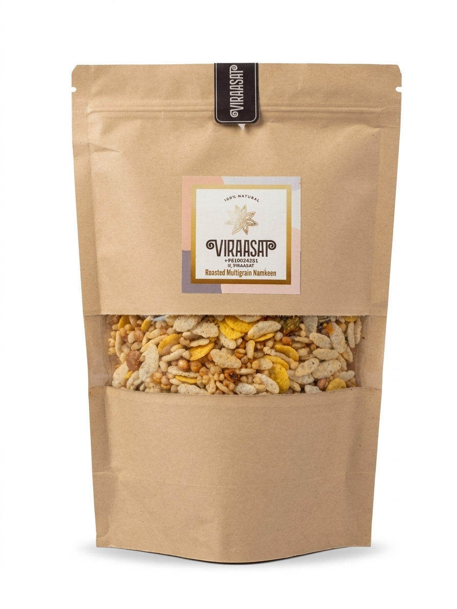 Namkeen | Roatsed Multigrain Namkeen - 100% Natural &amp; Handcrafted- No Added Preservatives - Viraasat - 200gm