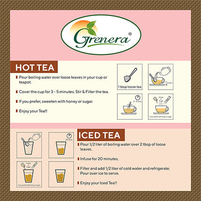 Rooibos Loose Leaf Infusion Tea – Organic - Grenera – 250gm